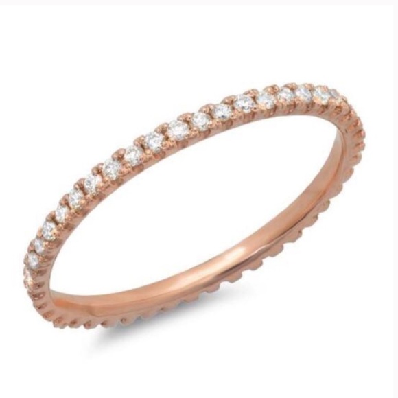 .20Ct VVS1/D 14K Gold Full Eternity Band - Picture 3 of 5